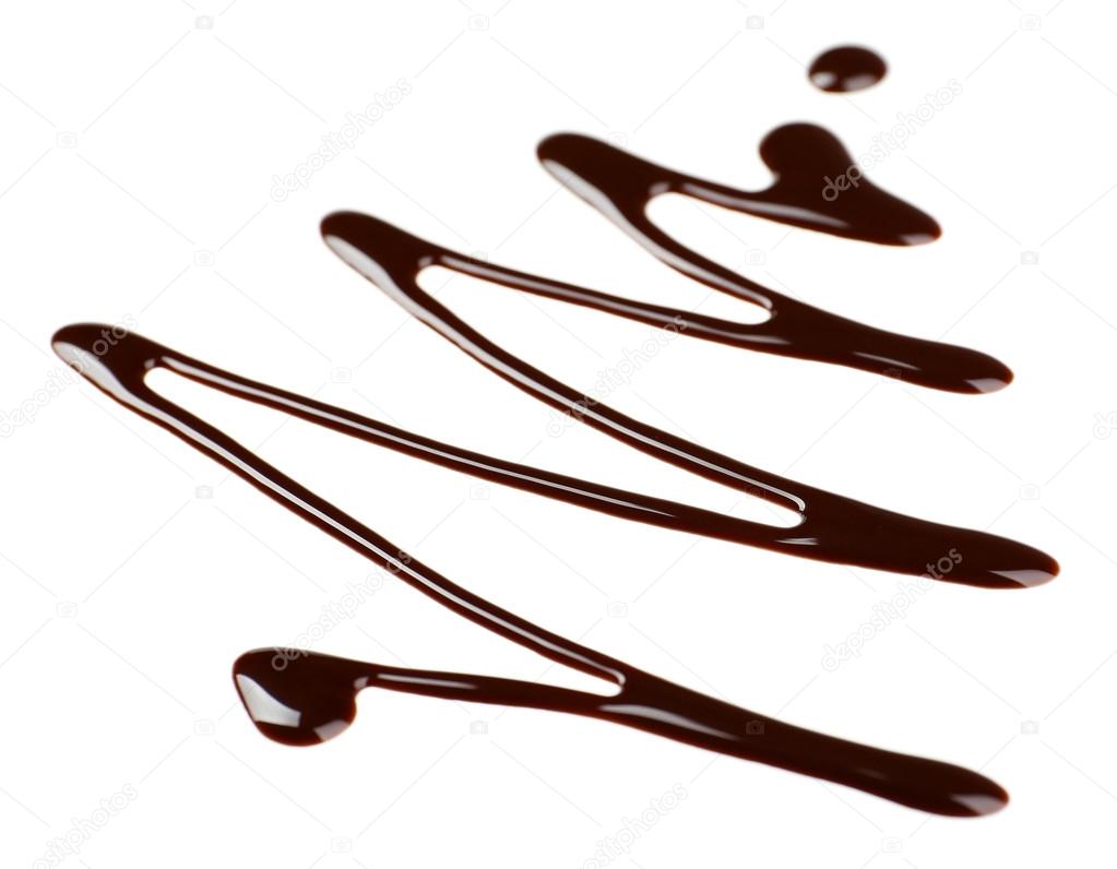 Chocolate syrup drips