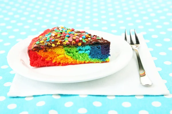 美味的彩虹蛋糕 — 图库照片