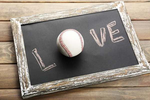 Love written on chalkboard — Stock Photo, Image