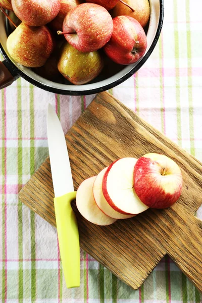 Sappige appels, close-up — Stockfoto