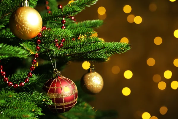 Albero di Natale decorato — Foto Stock