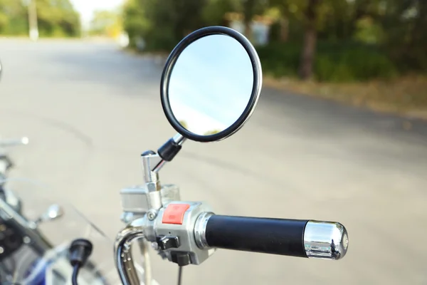 Detalhe da moto do motor, close-up — Fotografia de Stock