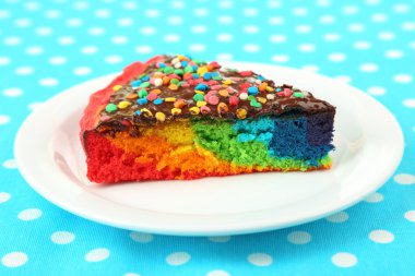 Delicious rainbow cake clipart