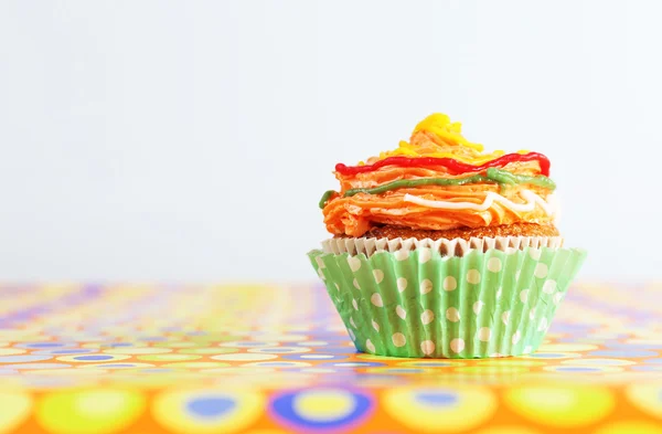 Delicious birthday cupcake — Stock Photo, Image