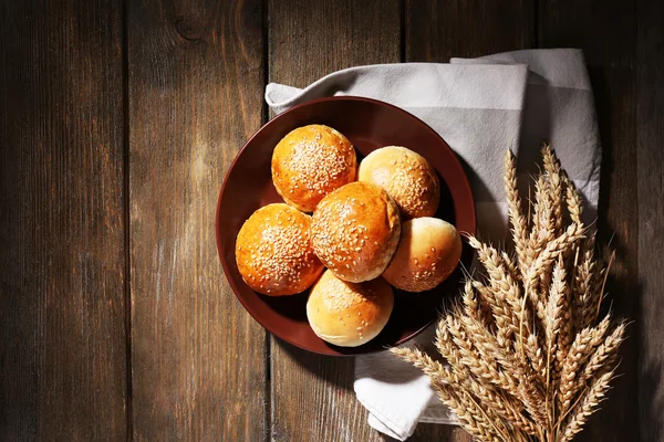 Lekkere broodjes met sesam — Stockfoto