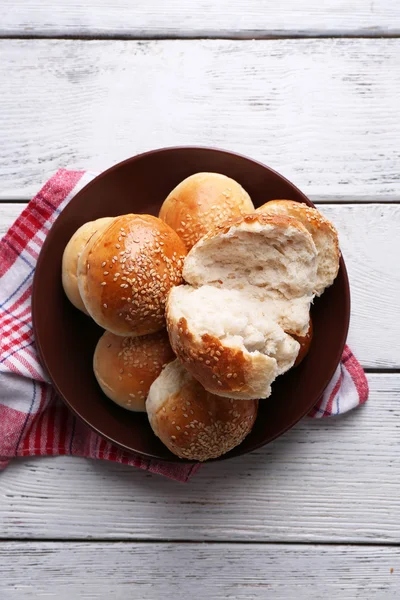 Lekkere broodjes met sesam — Stockfoto