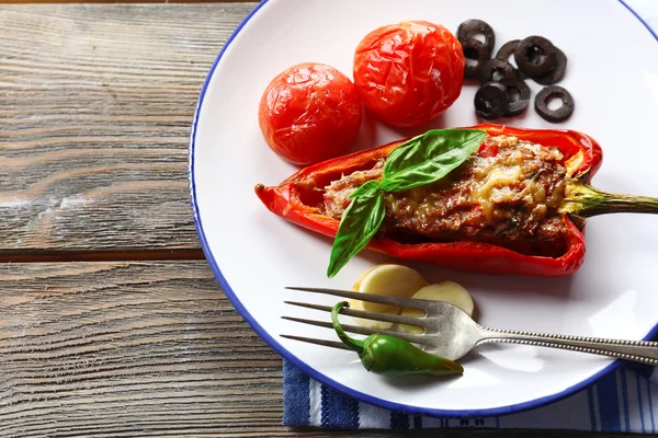 Stuffed pepper with meat — Stock Photo, Image