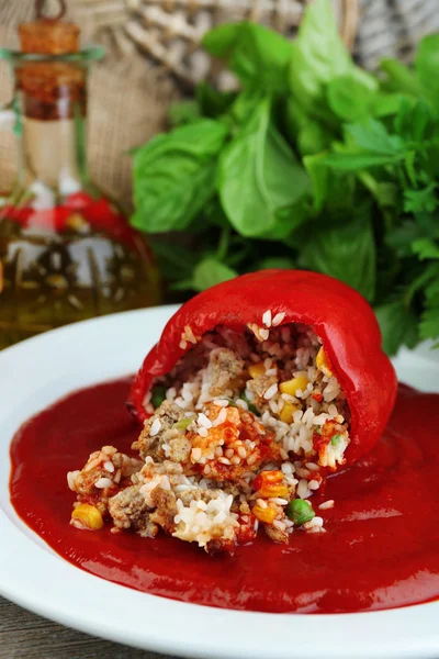 Prepared stuffed peppers — Stock Photo, Image