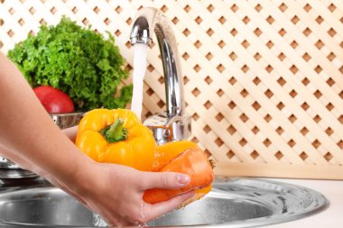 çamaşır sebze, yakın çekim