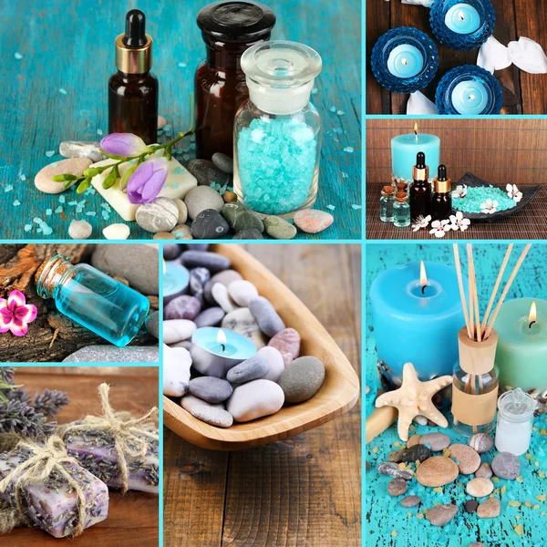 Colorful Spa collage — Stock Photo, Image