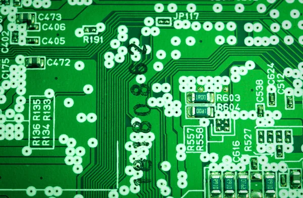 Moderní elektronická deska detail — Stock fotografie