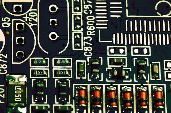 Moderne elektronische Schalttafel in Nahaufnahme — Stockfoto