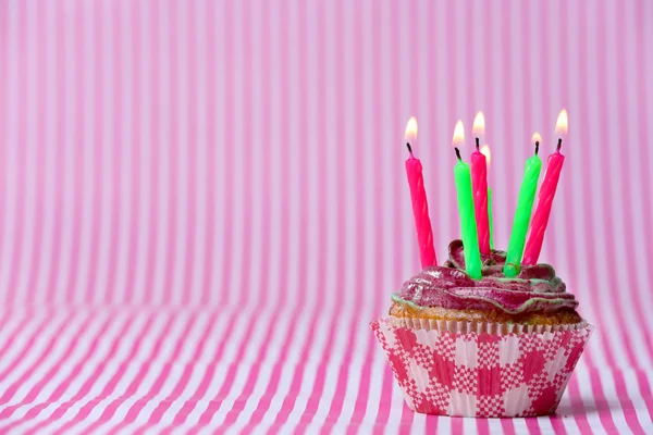 Birthday cupcake — Stock Photo, Image