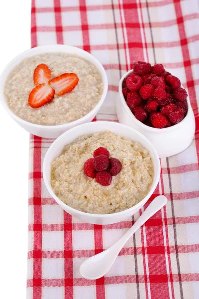 Harina de avena con bayas — Foto de Stock