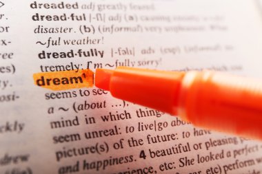 Portakal marker Sözlüğü'ndeki sözcüğü vurgulama