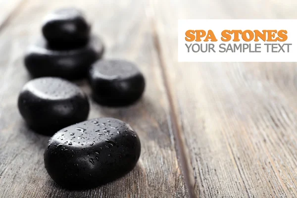 Spa stones with drops — Stock Photo, Image