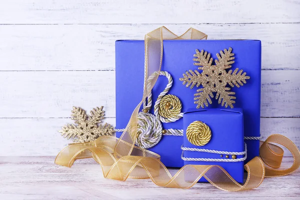 Holiday gift boxes — Stock Photo, Image