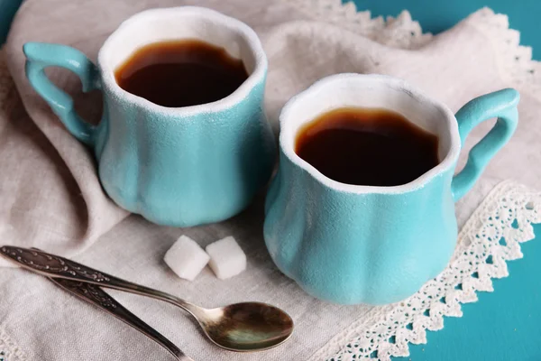 Tazas de café con azúcar — Foto de Stock