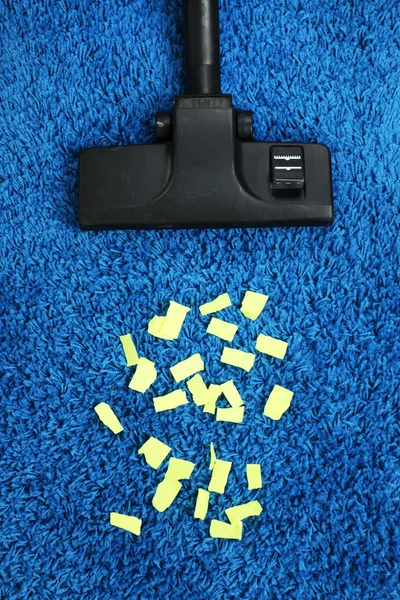 Vacuum cleaner on carpet — Stock Photo, Image