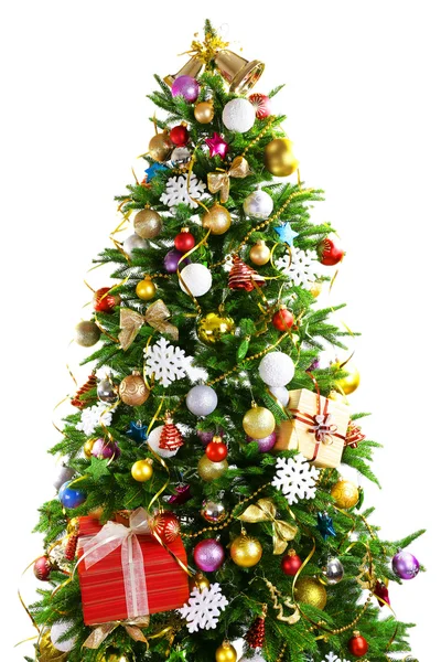 Decorated Christmas tree — Stock Photo, Image