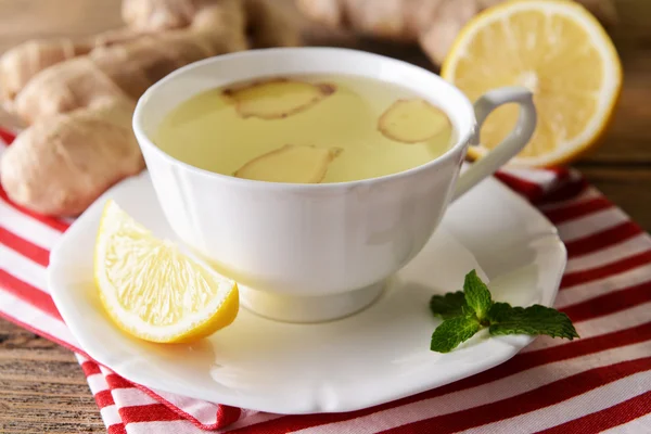 Tè allo zenzero con limone — Foto Stock