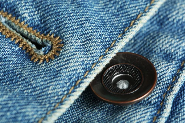 Button on clothes close up — Stock Photo, Image