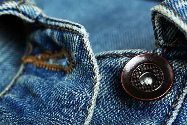 Button on clothes close up — Stock Photo, Image