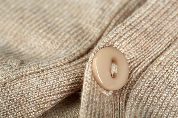 Button on clothes close up — Stock Photo, Image