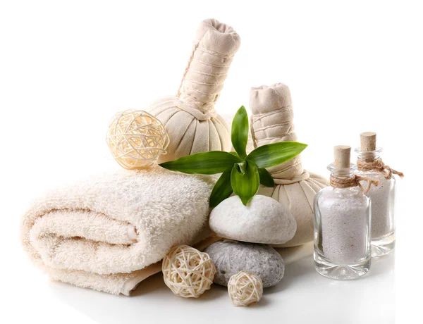 Ambiente de spa aislado en blanco — Foto de Stock