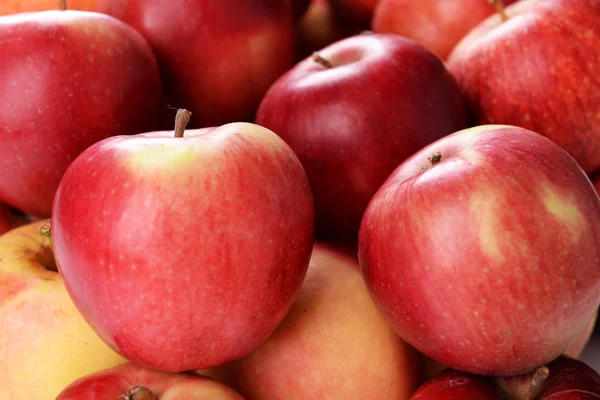 Manzanas rojas maduras de cerca — Foto de Stock