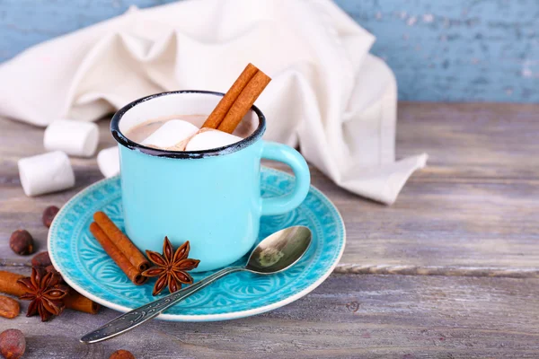 Lezzetli sıcak kakao fincan — Stok fotoğraf