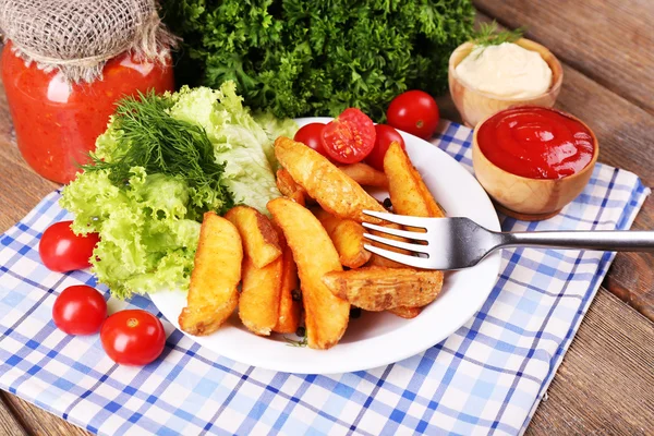 Hemmagjord stekt potatis — Stockfoto