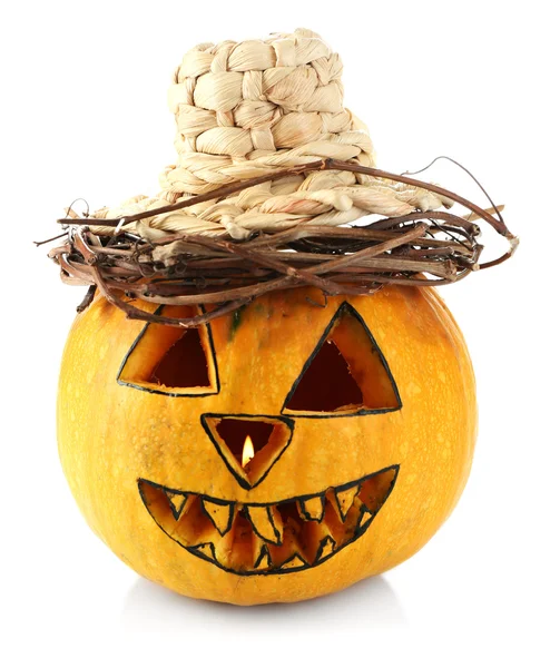 Halloween Pumpkin on white — Stock Photo, Image