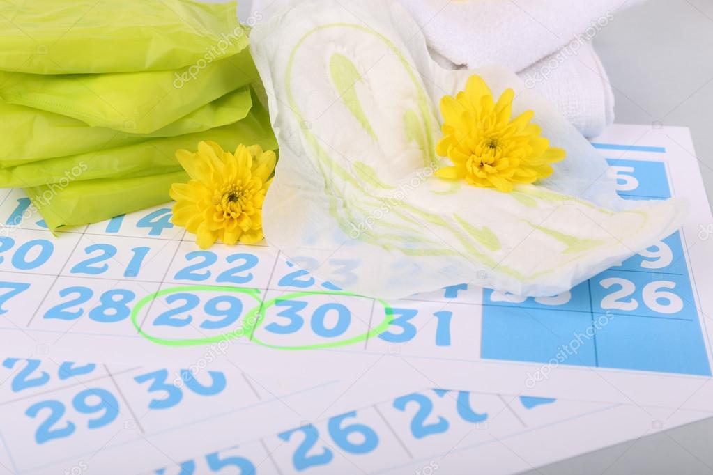 Sanitary pads calendar