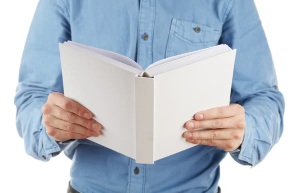 Man holding book — Stock Photo, Image