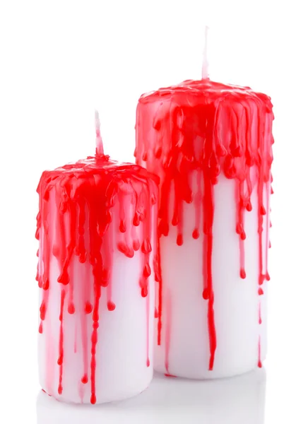 Velas sangrentas para o Halloween — Fotografia de Stock