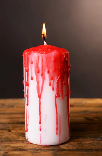 Кривава свічка на свято Хеллоуїна — стокове фото