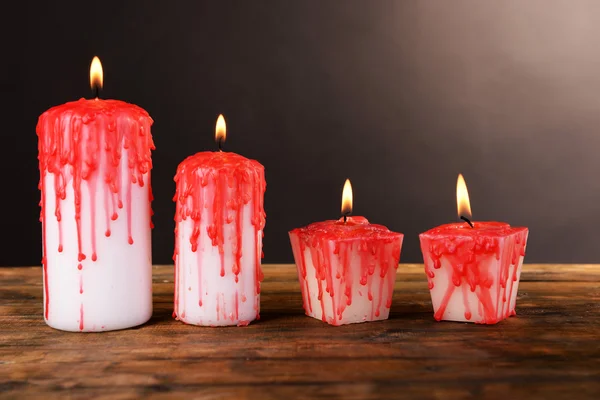 Bloody candles for Halloween — Stock Photo, Image