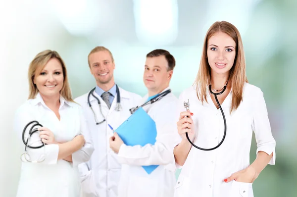 Medical workers in hospital — Stock Photo, Image