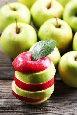 Sulu elma, yakın çekim