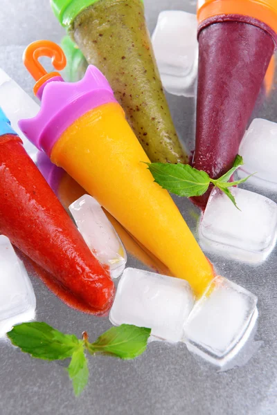 Delicious ice cream on table close-up — Stock Photo, Image