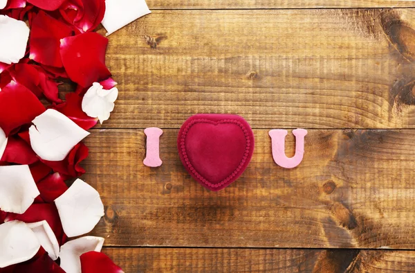 Hermoso fondo romántico en primer plano del Día de San Valentín — Foto de Stock