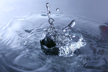 su sıçrama, yakın çekim