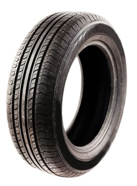 Lastik üzerinde beyaz izole