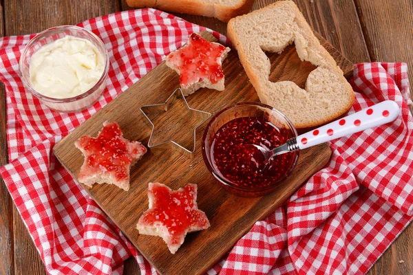 Sandviçler yakın çekim yemek diye düşündüm — Stok fotoğraf