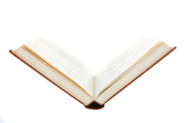 Opened book isolated on white — Stock Photo, Image