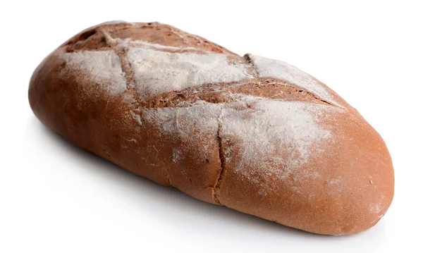 Pão fresco isolado em branco — Fotografia de Stock