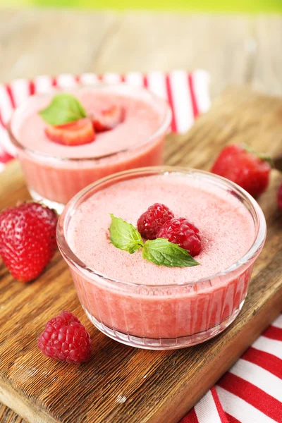 Heerlijke berry mousse — Stockfoto