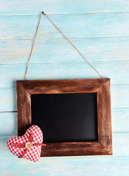 Vintage frame op houten achtergrond — Stockfoto