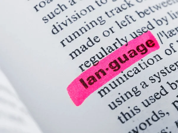 Word highlighted with pink marker — Stock Photo, Image